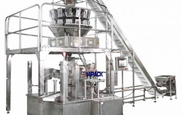 Çenteyê doy-ê ya otomatîkî ya bi makîneya morkirina pakkirina zipperê